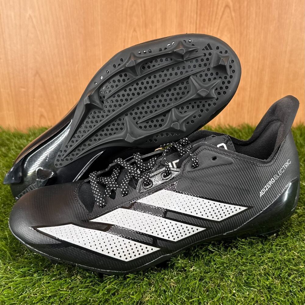 adidas Adizero Electric II Core Black Football Cleats IH5981 Men's Size 8.5